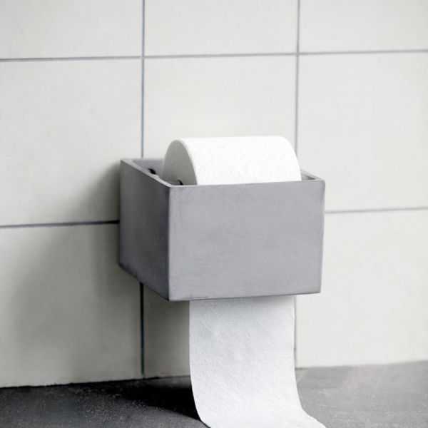 PORTA PAPEL HIGIÊNICO DE CIMENTO