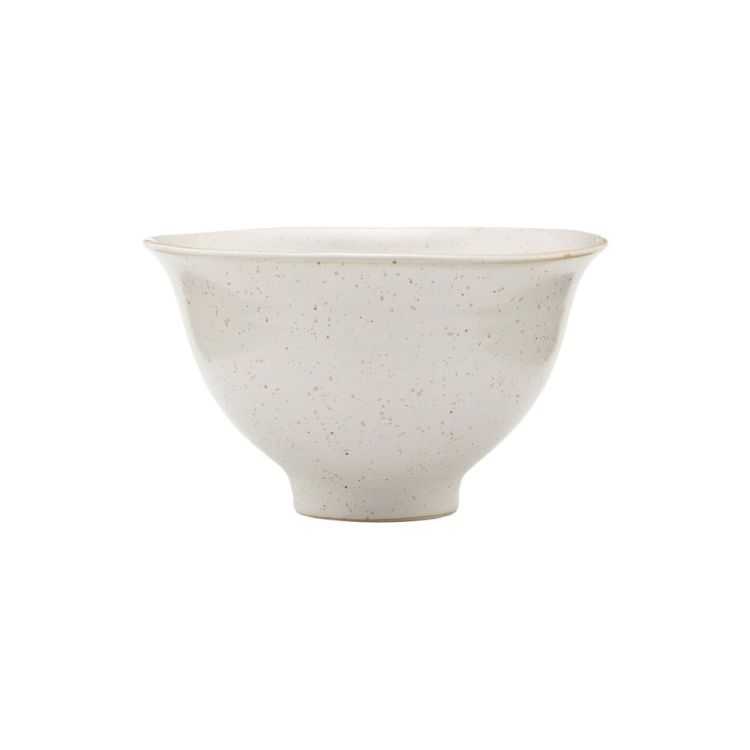 GRAY WHITE PION PORCELAIN BOWL