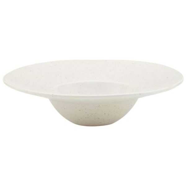 BOL/ASSIETTE A PATES PION PORCELAINE GRIS BLANC