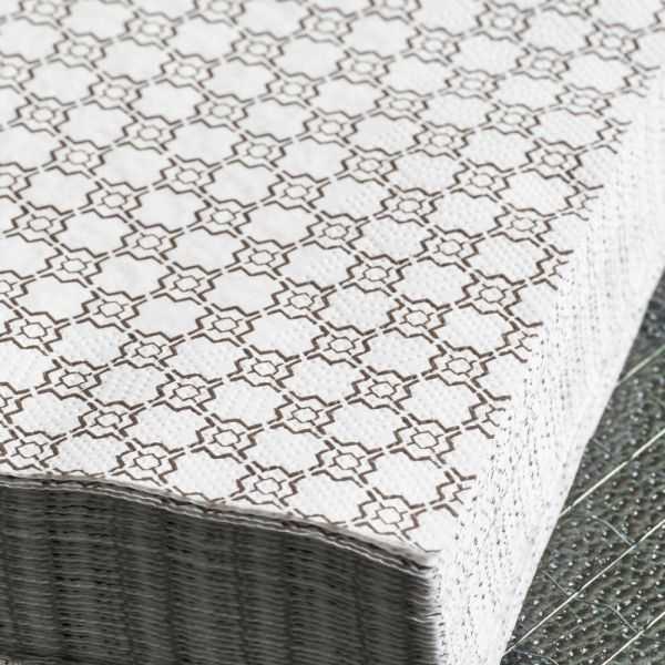 TRACE PAPER TOWELS (X40) BROWN CHECKED