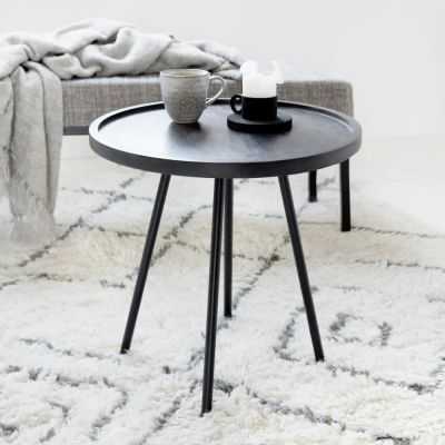 JUCO MESA DE CENTRO Ø 50 H 50 CM PRETO 2