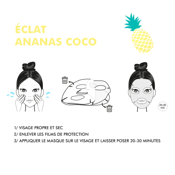 MASQUE BIO CELLULOSE ECLAT  ANANAS RADIANCE