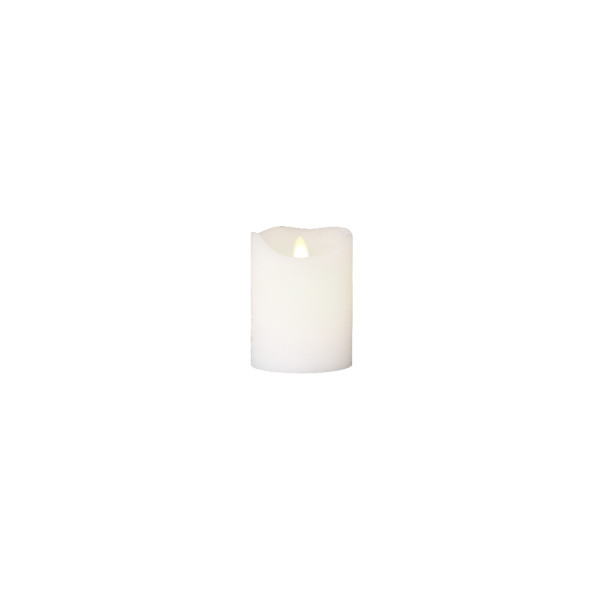 SARA MINI LED CANDLE Ø7,5XH10 CM WHITE