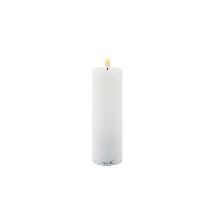 VELA LED RECARREGÁVEL SILLE Ø5XH15 CM BRANCO
