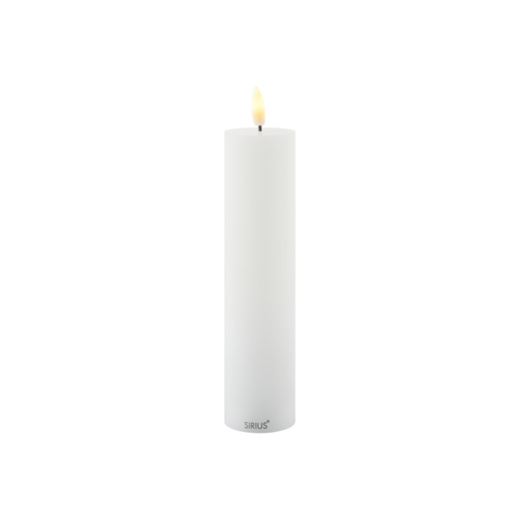 VELA LED RECARREGÁVEL SILLE Ø5XH20 CM BRANCO