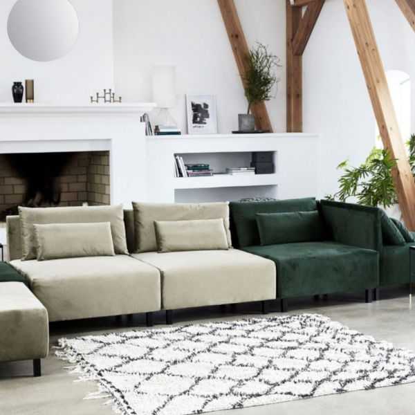 RUG ZENA 180 X 180 CM WHITE AND BLACK