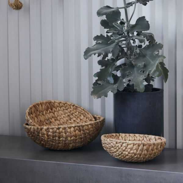 SET DE 3 PANIERS BOW NATURE