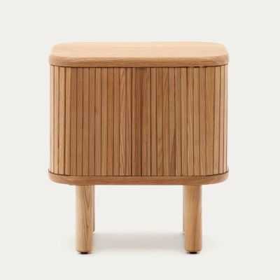 TABLE DE CHEVET MAILEN 50X55 CM BOIS DE FRENE FINITIONNATURELLE 2