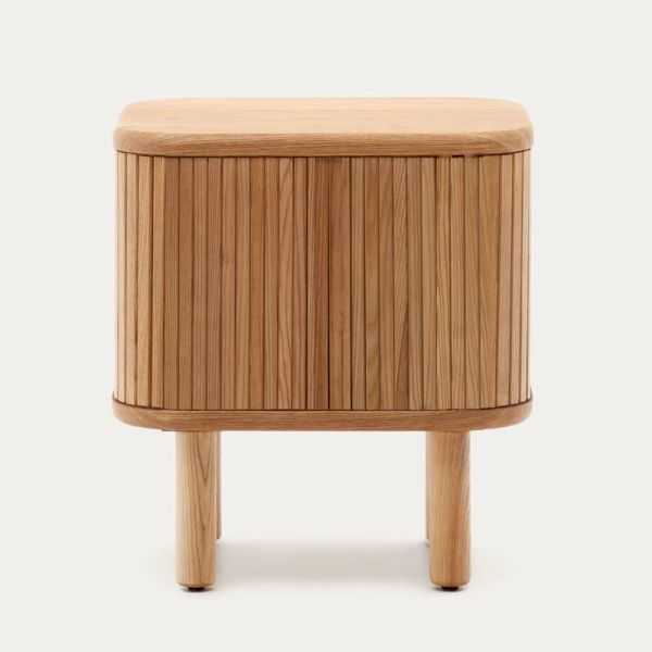 TABLE DE CHEVET MAILEN 50X55 CM BOIS DE FRENE FINITIONNATURELLE