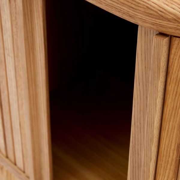 TABLE DE CHEVET MAILEN 50X55 CM BOIS DE FRENE FINITIONNATURELLE