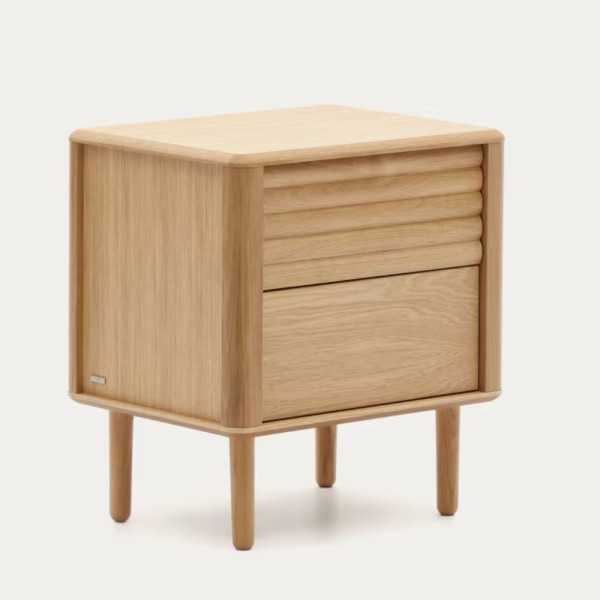 TABLE DE CHEVET LENON  50 X 55 CM CHENE