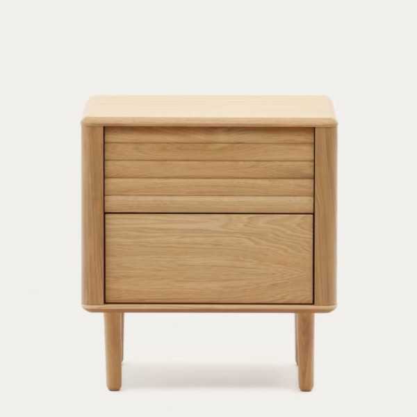 TABLE DE CHEVET LENON  50 X 55 CM CHENE