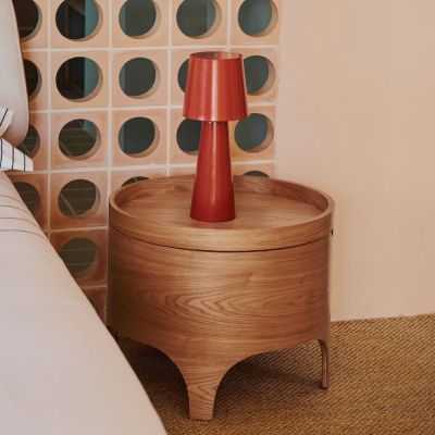 TABLE DE CHEVET OCTAVIA 55 CM CONTREPLAQUE DE FRENE 2