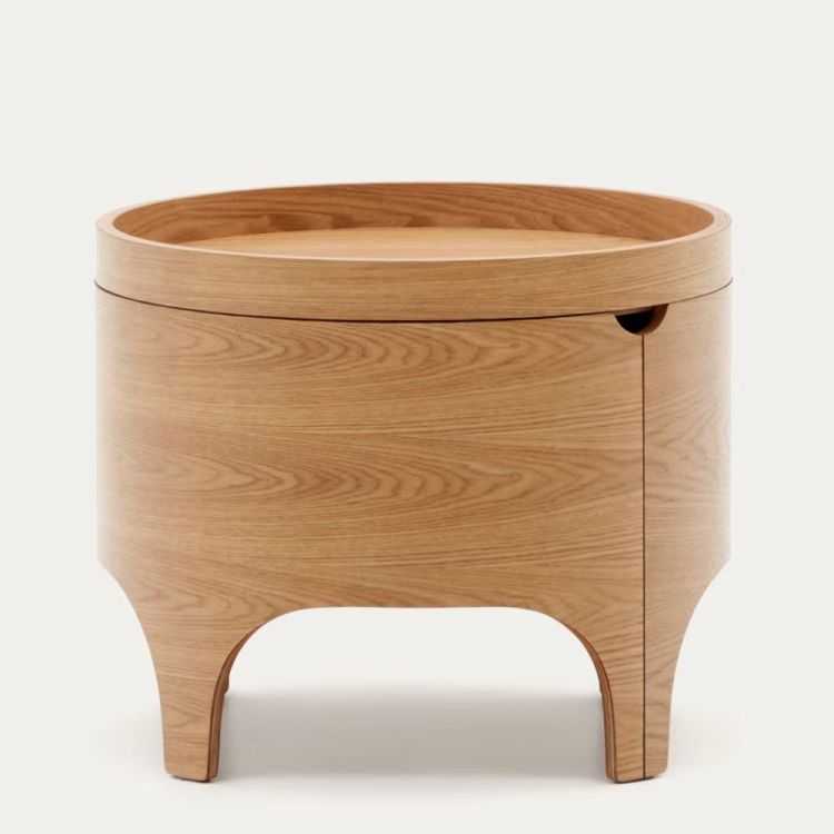 TABLE DE CHEVET OCTAVIA 55 CM CONTREPLAQUE DE FRENE