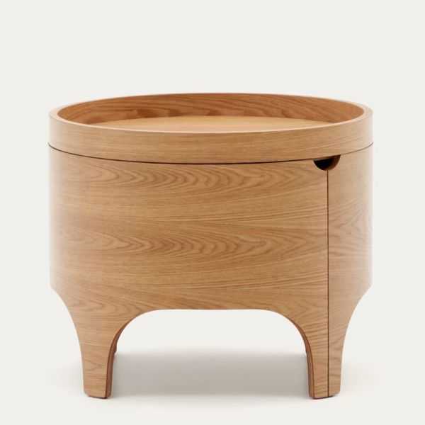 TABLE DE CHEVET OCTAVIA 55 CM CONTREPLAQUE DE FRENE