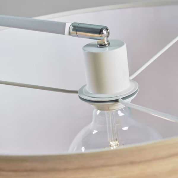 LAMPADAIRE JUHE FRENE METAL ET MARBRE BLANC