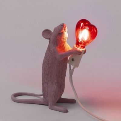 LAMPE DE TABLE SOURIS DEBOUT LOVE 2