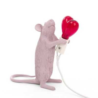 LAMPE DE TABLE SOURIS DEBOUT LOVE