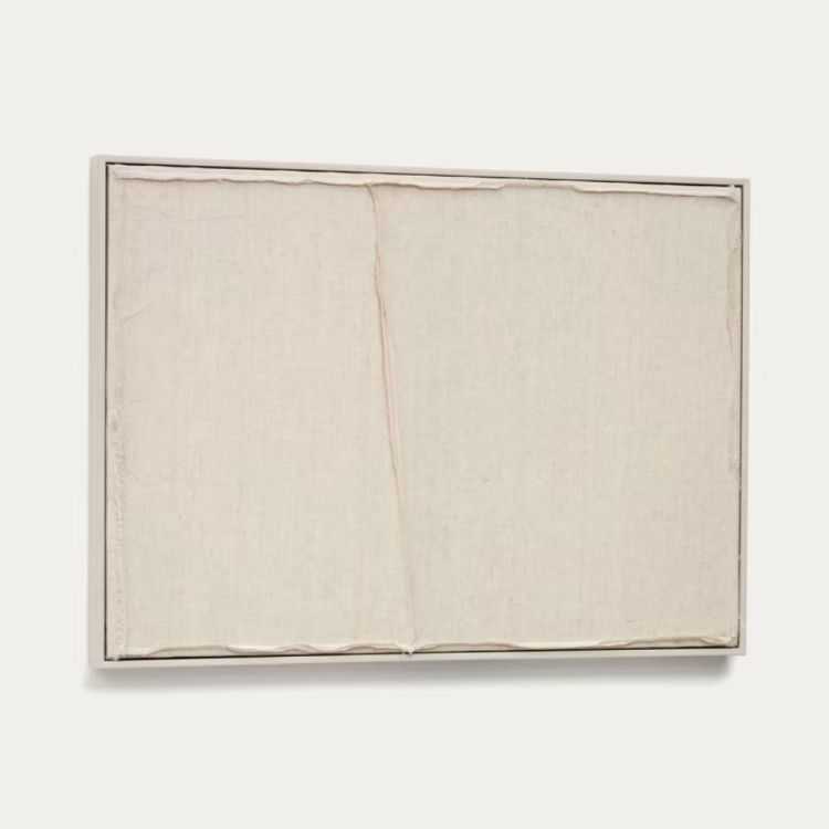 CADRE MAHA BLANC AVEC LIGNE HORIZONTALE
