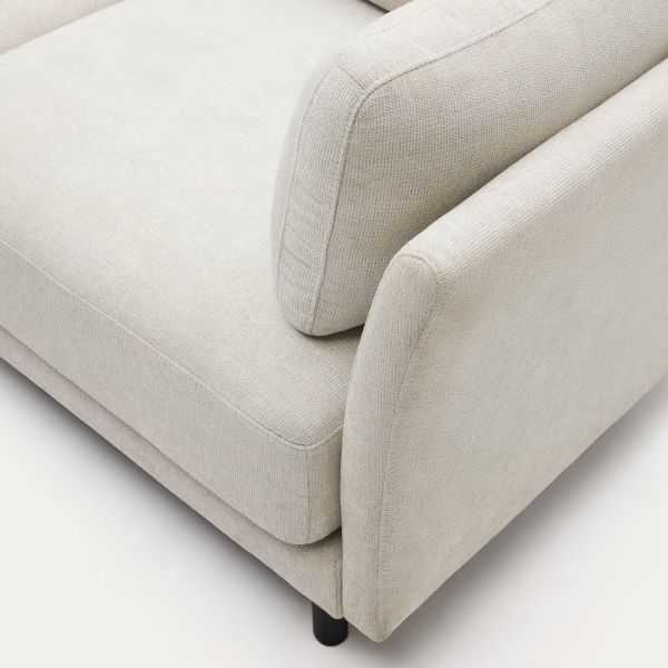 CANAPE GILMA 2 PLACES 170 CM CHENILLE PIEDS NOIR