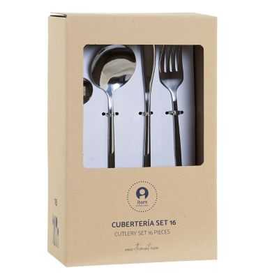 COUVERTS SET 16 INOX 3X1,5X13 3MM CHROME ARGENTÉ 2