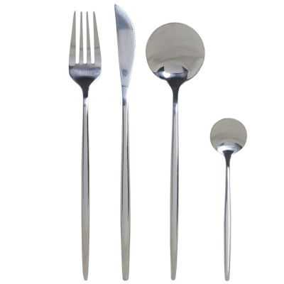 COUVERTS SET 16 INOX 3X1,5X13 3MM CHROME ARGENTÉ