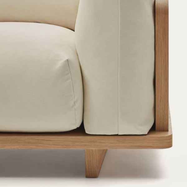 CANAPE OAQ 3 PLACES 225 CMBEIGE 
