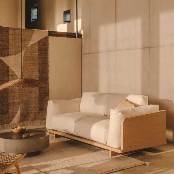 CANAPE OAQ 3 PLACES 225 CMBEIGE 