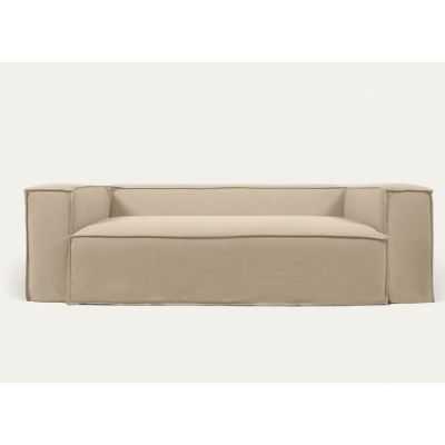 CANAPE DEHOUSSABLE BLOK 3 PLACES240 CM EN LIN BEIGE