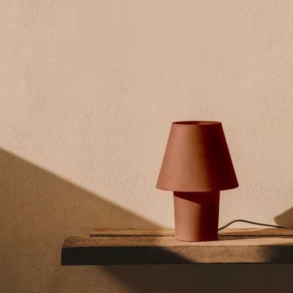 LAMPE A POSER CANAPOST METAL TERRACOTTA