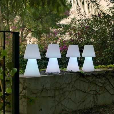 LAMPE DE TABLE EXTERIEURE LOLA 45 BLANC/MULTICOLORE 2