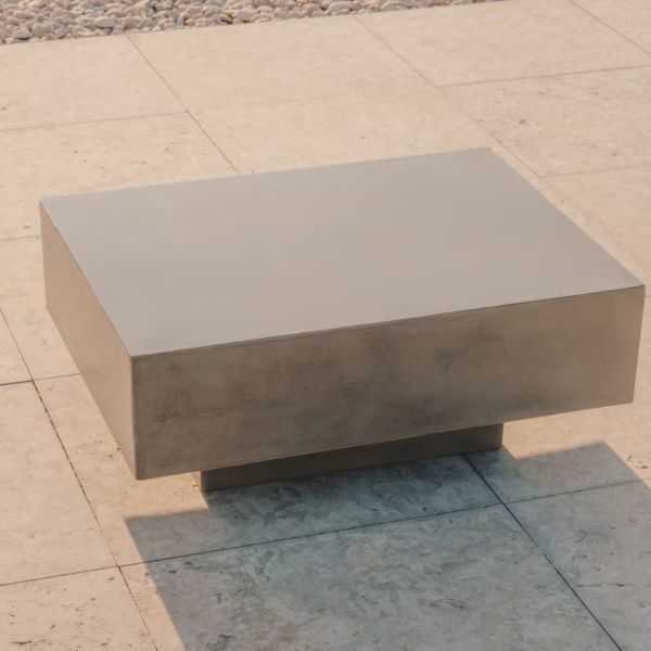 TABLE BASSE RUSTELLA80 X 60 CM EN CIMENT