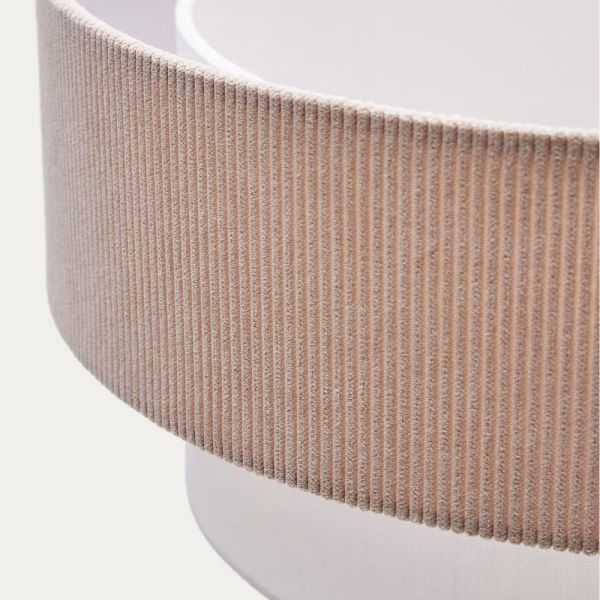 PLAFONNIER BIANELLA 40CM EN COTON ET VELOUR COTELE