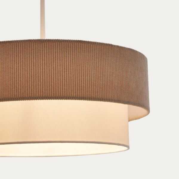 PLAFONNIER BIANELLA 40CM EN COTON ET VELOUR COTELE