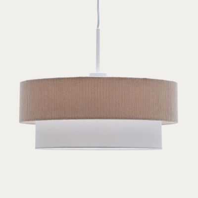 PLAFONNIER BIANELLA 40CM EN COTON ET VELOUR COTELE 2