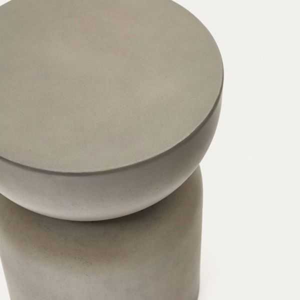 TABLE D'APPOINT GARBET RONDE 32 CM EN CIMENT