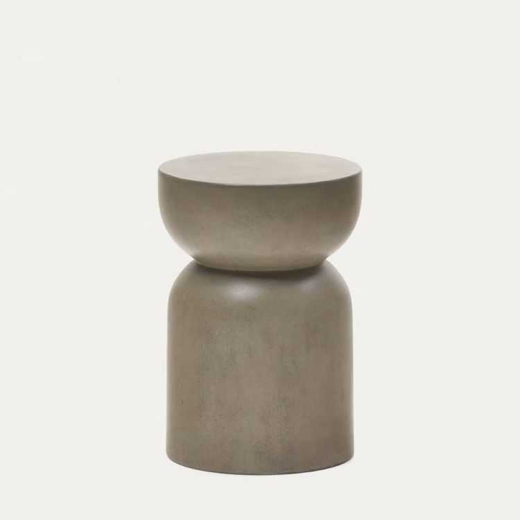 TABLE D'APPOINT GARBET RONDE 32 CM EN CIMENT