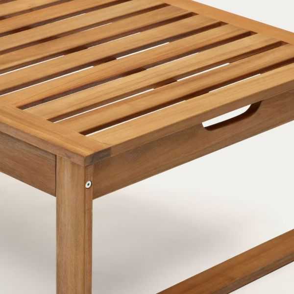 SULAMITA GARDEN LOUNGER IN SOLID ACACIA WOOD