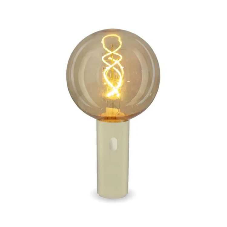 LÂMPADA DECORATIVA COM BATERIA EDY G125 BEIGE