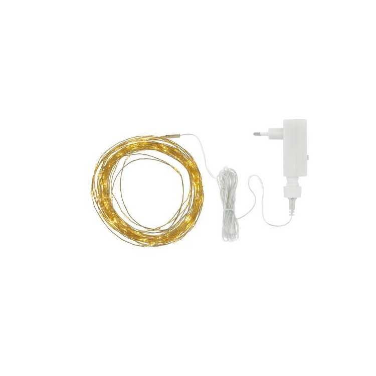 GUIRLANDA LED 16M 160 LEDS OURO