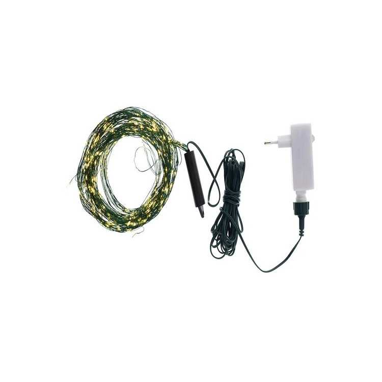 KNIRKE ANGEL HAIR LUZ LED GUIRLANDA 20M 200 LEDS VERDE