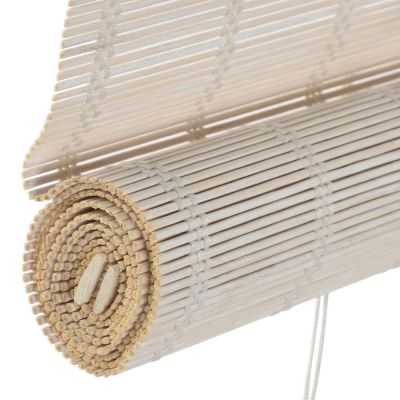 STORE 60X2X175 MM ROULABLE BAMBOU VERNI BLANC 2