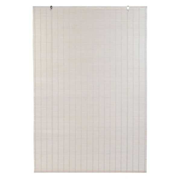 STORE 60X2X175 MM ROULABLE BAMBOU VERNI BLANC