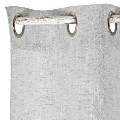 RIDEAU MÅTAL 140X270X170 CM METAL ET POLYESTER GRIS 2