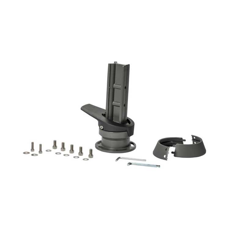 PIED PIVOTANT M4 POUR FORTANO ACIER GRIS GRAPHITE