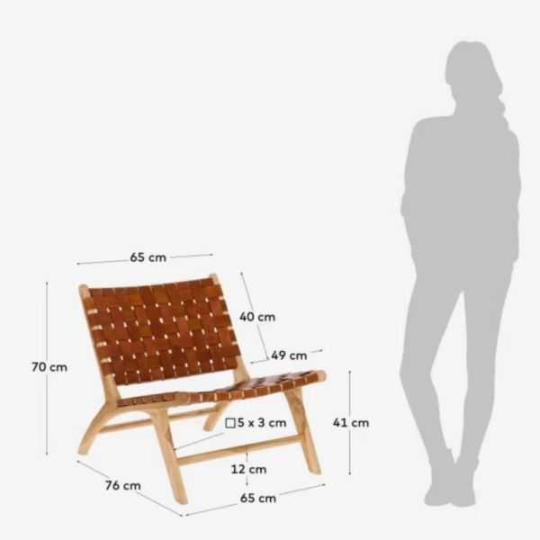 FAUTEUIL CALIXTA MARRON