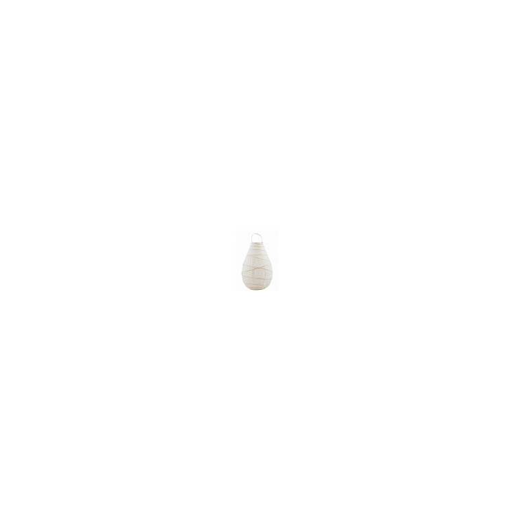 SMALL LAMPION DROP WHITE PAPER AND BAMBOO