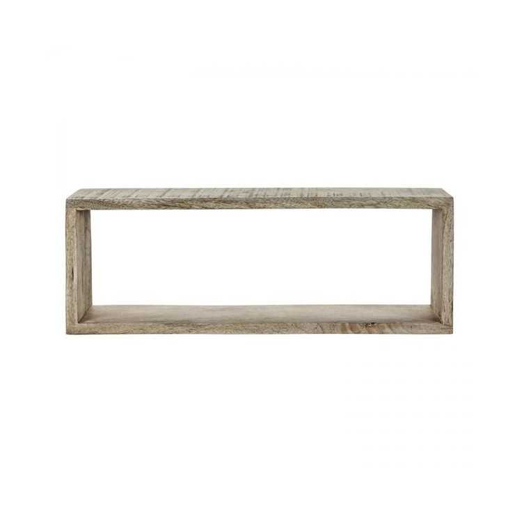 SATE WALL SHELF 60CM BEIGE WOOD