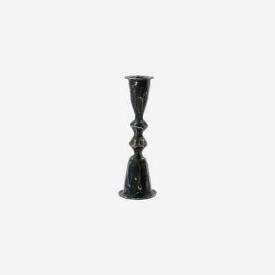 BOUGEOIR 16 CM METAL NOIR