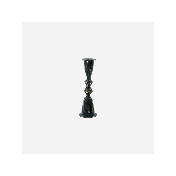 BOUGEOIR 16CM METAL NOIR